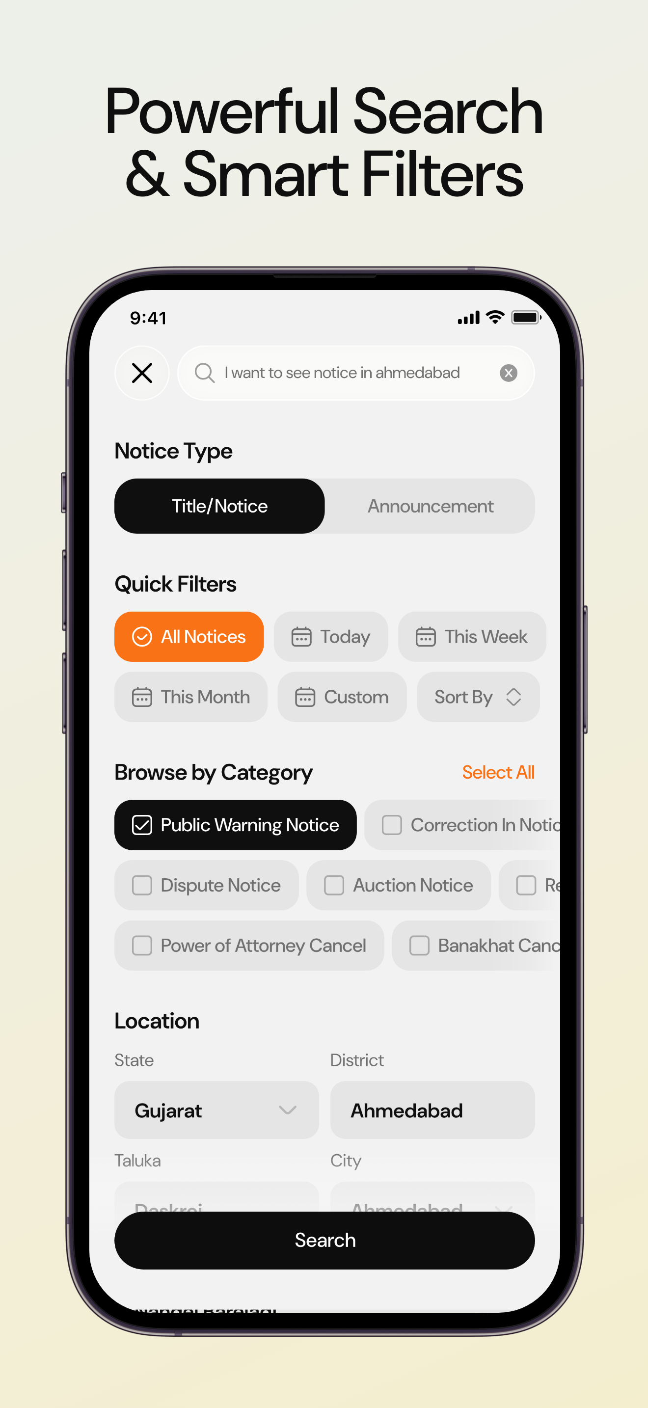 Powerful Search & Smart Filters